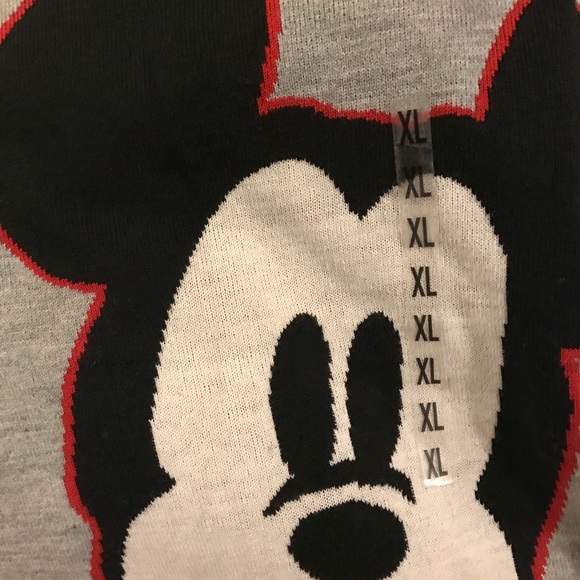 NWT $50 Disney Mickey Mouse Jrs Crew Sweater - Picture 8 of 9
